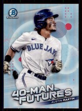 2021 Bowman Chrome #FMF-4 Austin Martin 40-Man Futures Toronto Blue Jays