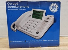 Corded Speakerphone With Adjustable Tilt Screen, GE, NOS