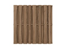 Natura Bohlen Zaun Bausatz Sichtschutz Gartenzaun Holz Zaun braun 180 x 180 cm