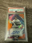 Julio Rodriguez 2022 Topps Cosmic Chrome Orange Refractor Auto /25 SP RC PSA 10
