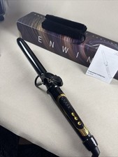Lanvier Professional Hair Curling Iron Long LE-C002B1 1" Black And Gold NIB