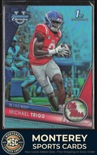 Michael Trigg 2023 Bowman University Chrome Aqua Refractor SN #128 #/299