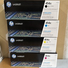 HP 414X High Yield Toner Set Black Cyan Yellow Magenta W2020X-23X - Full Set