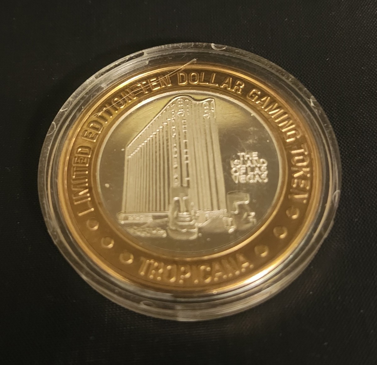 Tropicana Limited Edition $10 Ten Dollar Gaming Token .999 Fine