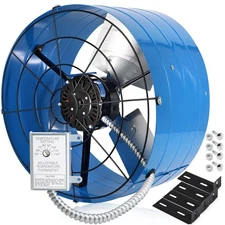 Gable Vent Fan with Adjustable Thermostat, 1945CFM 2500 SQF High Speed Low No...