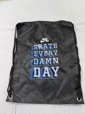 Nike Skateboard SB "Skate Every Damn Day" Drawstring Cinch Bag NWOT