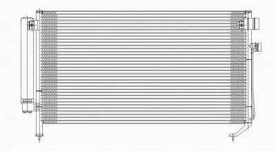 Конденсатор переменного тока для 03–08 Subaru Forester с приемником и сушилкой (PFC) - Изображение 2 из 4