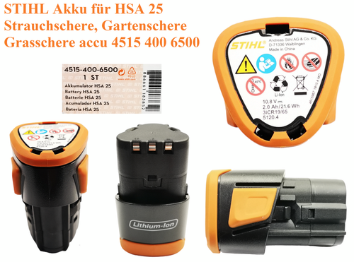 STIHL Akku für HSA25 Strauchschere, Gartenschere, Grasschere accu 45154006500⭐⭐ - Bild 2 von 10