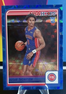 2023-24 NBA Hoops #255 Ausar Thompson Asia Tmall Blue Hyper Rookie RC