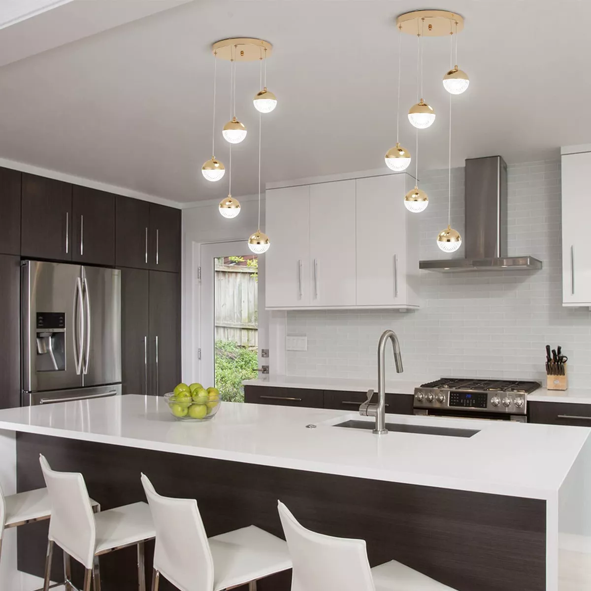 Crystal Pendant Light Led Chandelier Fixture Kitchen Island