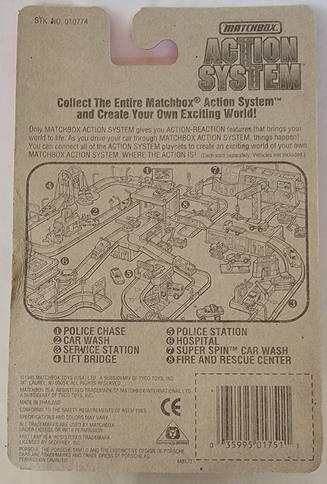 Matchbox Super Fast #51 1996 Porsche 959 Rage verde L17 Foto 3 de 4