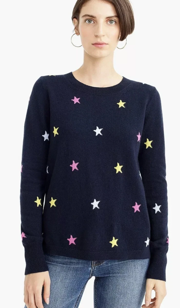 J crew star cashmere best sale sweater