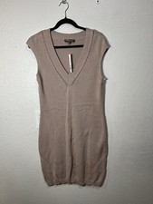 Adrienne Vittadini Women’s Sweater Dress Khaki Size Large 