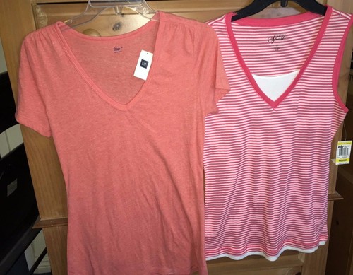 New Women's Tops Blouse Gap Polyester Blend & Style & Co 100% Cotton Medium M - Picture 2 of 10