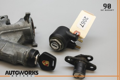 83-87 Porsche 944 Ignition Cylinder Trunk Glove Box Lock Key Set OEM - Picture 3 of 12