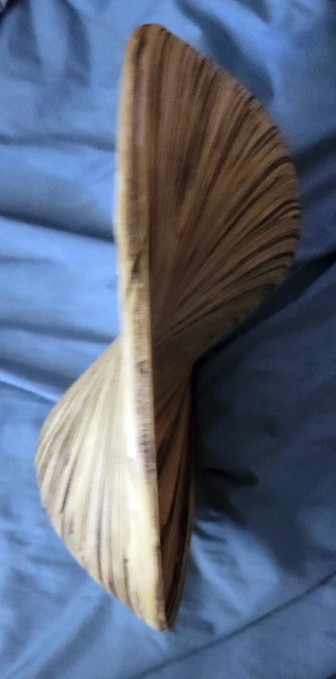 необычной формы ручной работы бамбуковая фруктовая чаша - Изображение 4 из 4