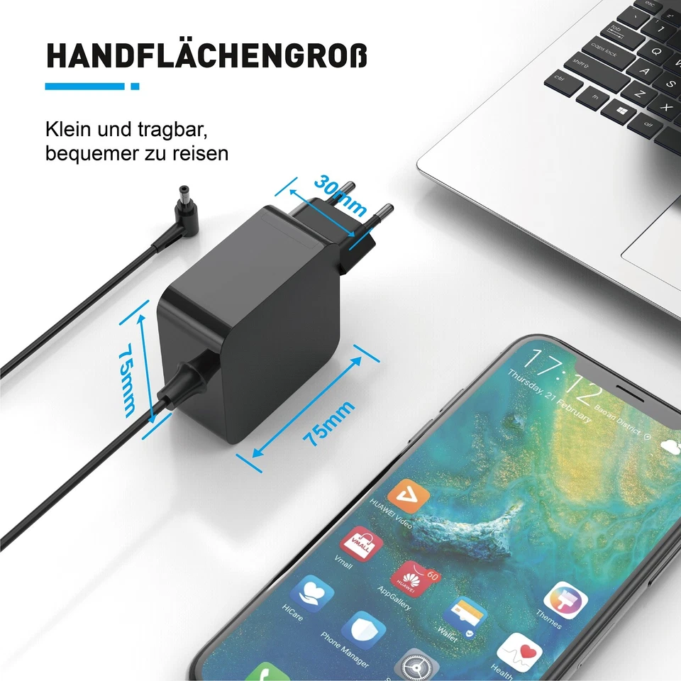 Laptop Netzteil für ASUS F551C F551CA F551 F551M F550C F550CC F555L F751S X751L - Bild 4 von 4