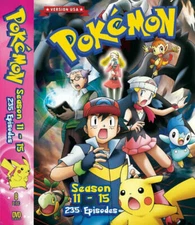 Pokemon Season 11-15 (235 episodes) 8 discs boxset- US Version DVD - English Dub