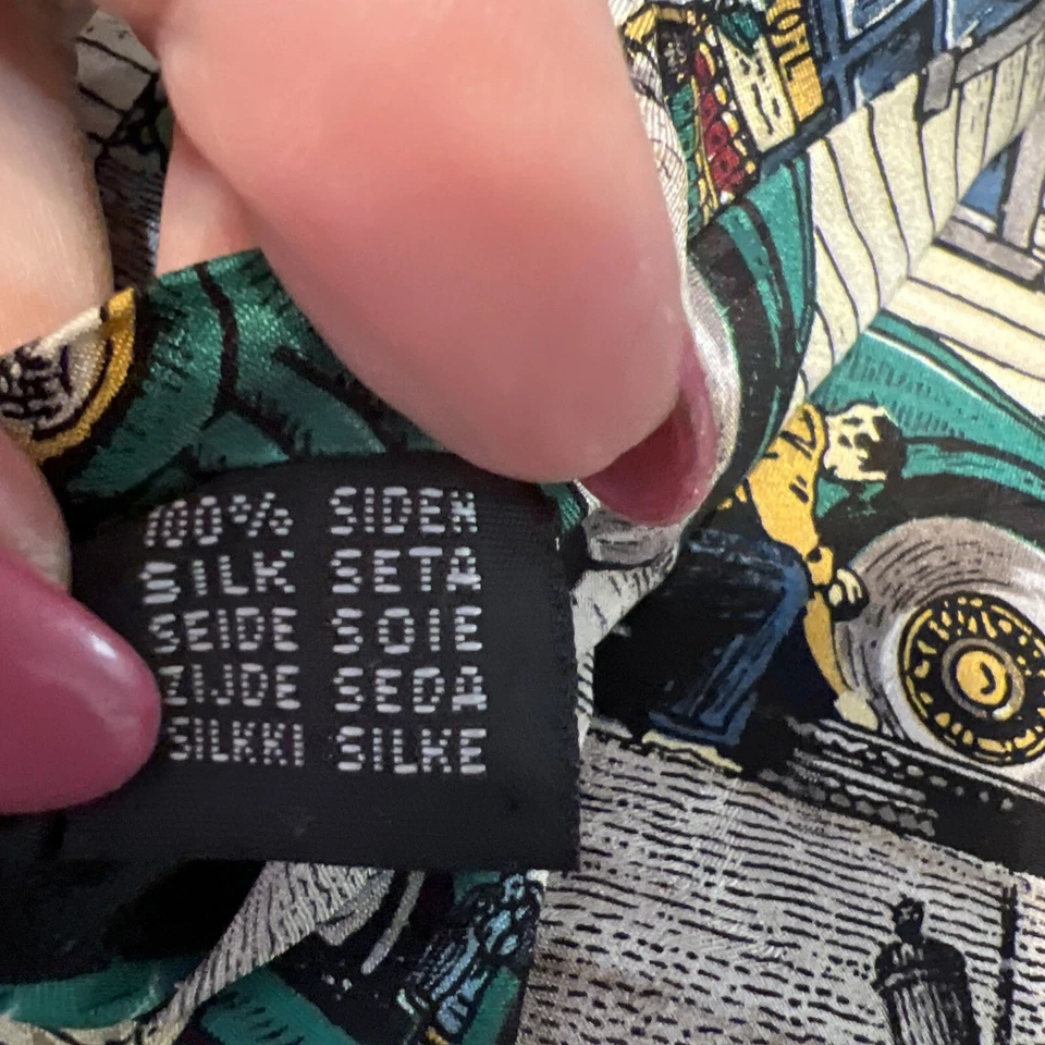 Corbata estación de llenado America By Dillards serie Americana 56". 100% seda Foto 4 de 4