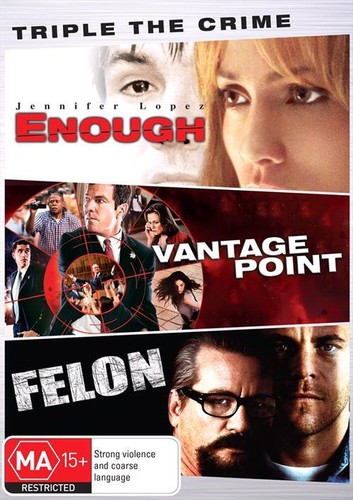 C11 BRAND NEW SEALED Enough / Vantage Point / Felon (DVD, 2017, 3-Disc Set) - Picture 1 of 1