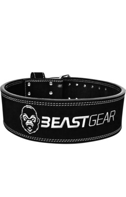 Beast Power Gear Weight Lifting Belt With Lever Buckle, Size L
