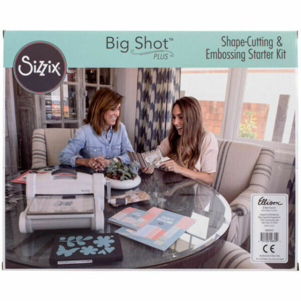 Sizzix - Máquina de Corte Branca Plus com Kit - Big Shot Plus Starter Kit -  (660341).