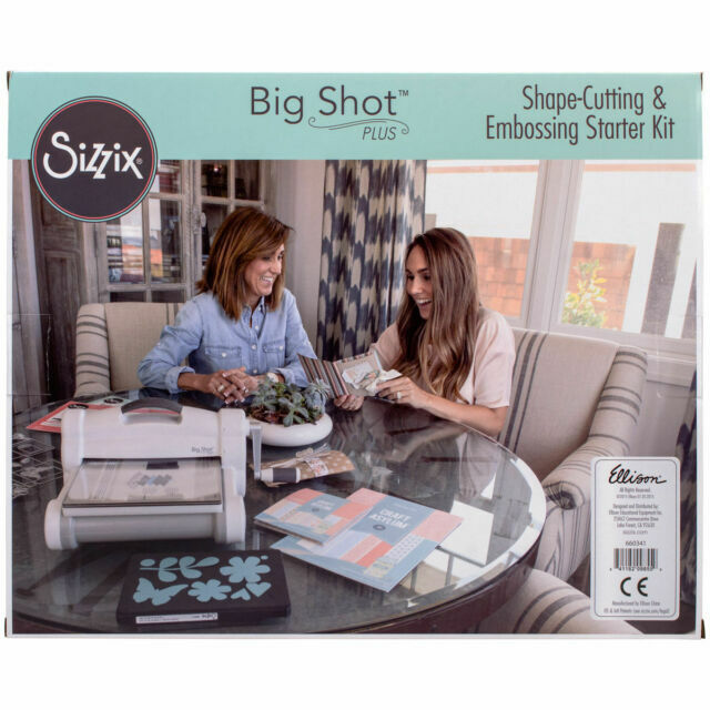  Sizzix Big Shot Plus 660340 Manual Die Cutting & Embossing  Machine for Arts & Crafts, Scrapbooking & Cardmaking, 9” Opening