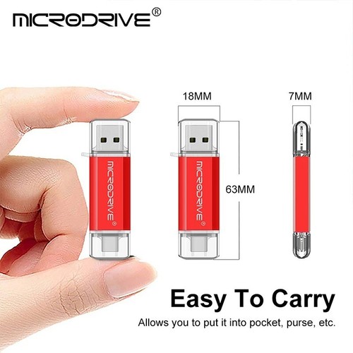 Type-C USB Flash Drive OTG 128GB 64GB 32GB 16GB High-Speed Memory Stick 2.0 - Photo 6/14