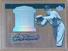 BOBBY DOERR  Autograph Auto 1/1 2005 UD Upper Deck Hall of Fame Essential EE-BD2