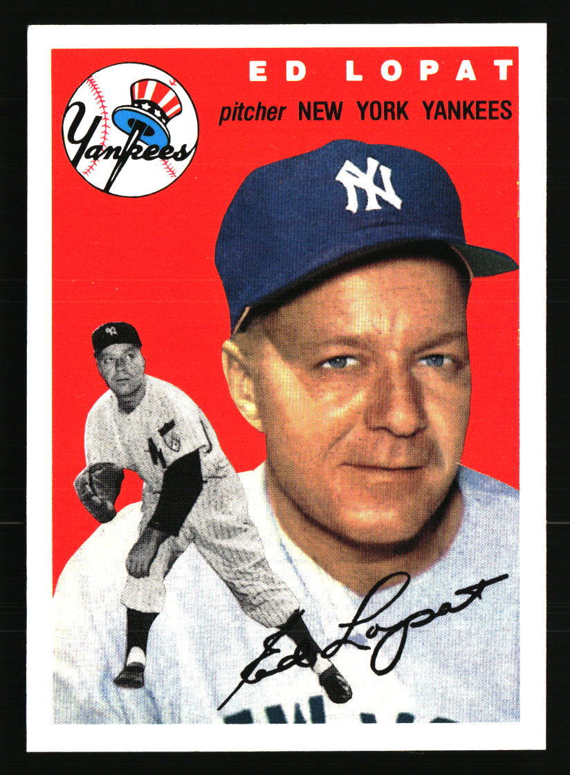 Ed Lopat 1954 Topps Canadian #5 BASEBALL Card