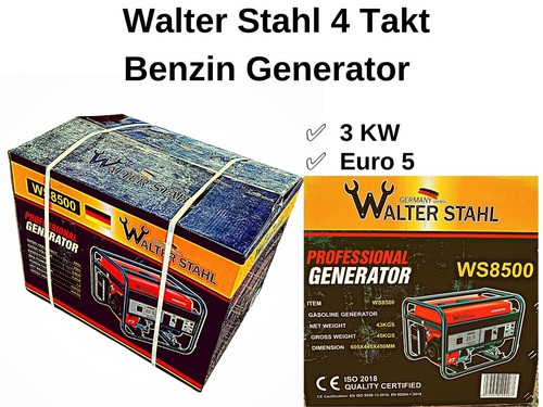 Stromerzeuger 3 kW Euro 5 Notstromaggregat Generator Benzin Stromerzeuger - Bild 1 von 2