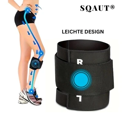 SQAUT Akupressur Kniebandage gegen Ischias & Rückenschmerzen Ischiasnerv Rücken Hüfte