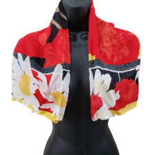 Symphony scarfs Women's Floral Scarf 24x34 Inches Made In Italy