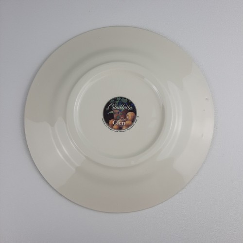 Pls. LEER Faiencerie De Gien Cueillette Olla Azul 8,5" Plato de Ensalada Francia RARO - Imagen 6 de 14