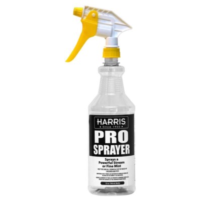 Harris Pro Sprayer/Mister Plastic Clear/White/Yellow Trigger Bottle 32 oz