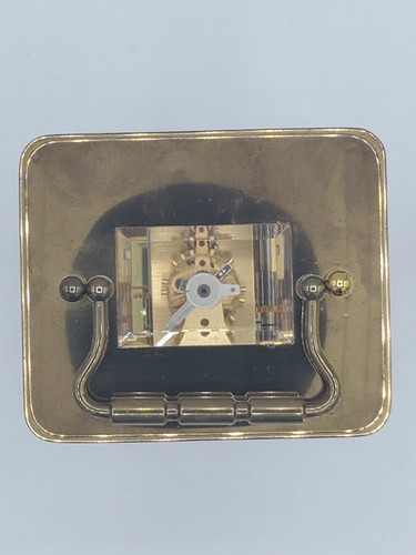VINTAGE SWISS MADE MATTHEW NORMAN 11JEWELS HAND WIND LUXURY TABLE CARRIAGE CLOCK - Picture 10 of 11