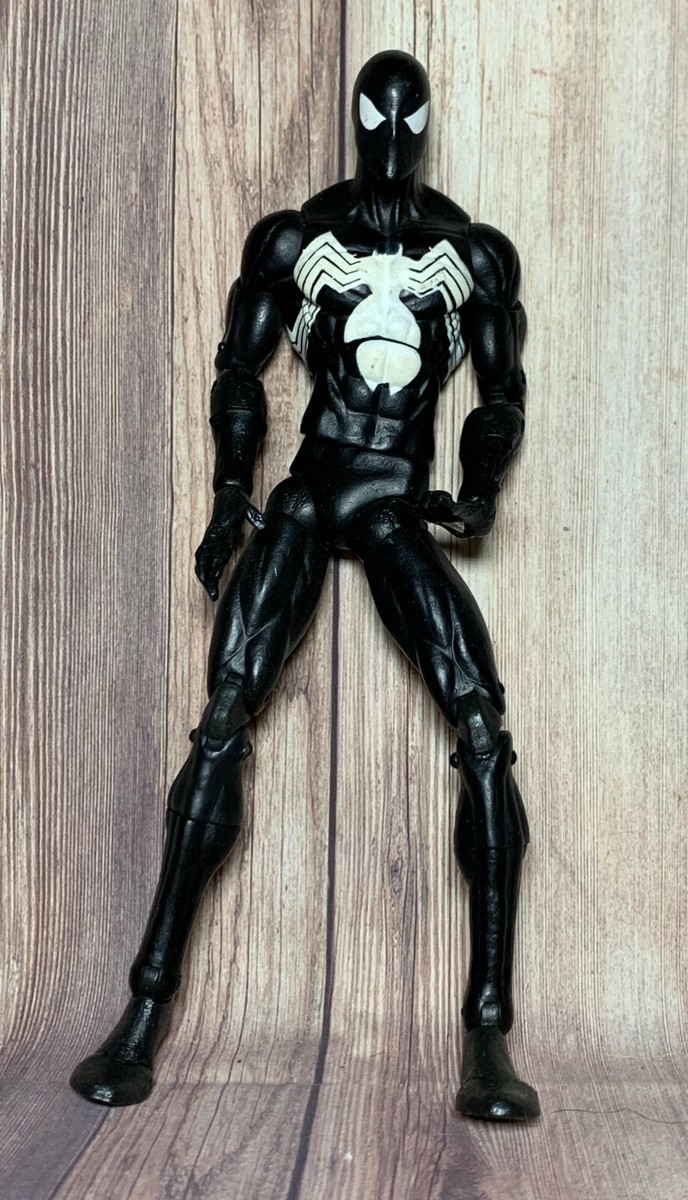 Spiderman Toy Biz Black Suit Poseable 12