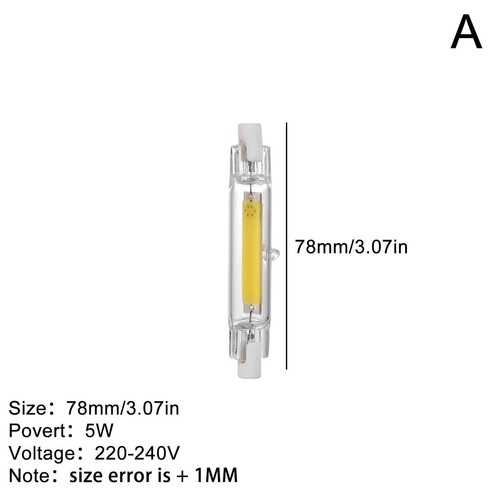 LED R7s COB 78mm 118mm Tubos Cristal Regulables 15W 30W Reemplazar Lámparas Halógenas CALIENTE - Imagen 12 de 14
