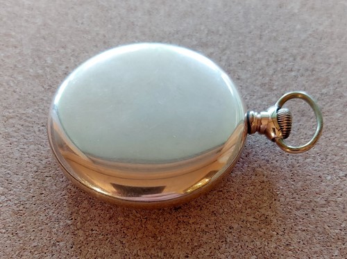 SEE VIDEO: Running Vintage Pocket Watch Hampden 12s 17j Model 4 USA 1904 Deuber - Picture 7 of 16