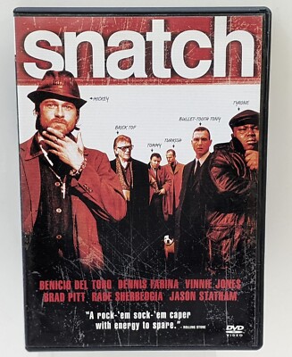 Snatch DVD 2001 Film by Guy Ritchie Sony Pictures Widescreen & Full Screen
