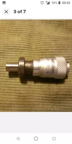 micrometer head mitutoyo 148-302 tools 0-13mm used 0,01 mm graduation