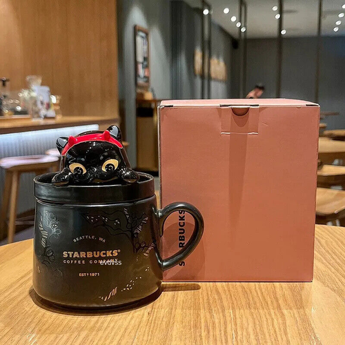 2023 Starbucks Magic Cat Halloween black cute teacup Mark ceramic cup