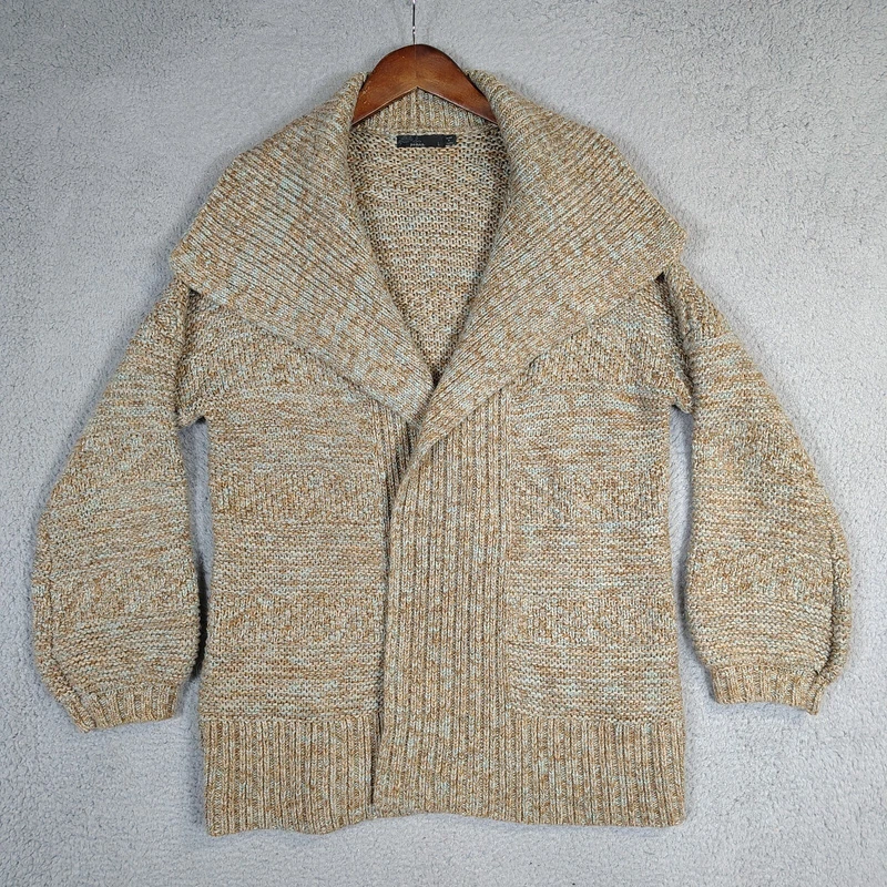 prana chunky knit wrap preppy sweater