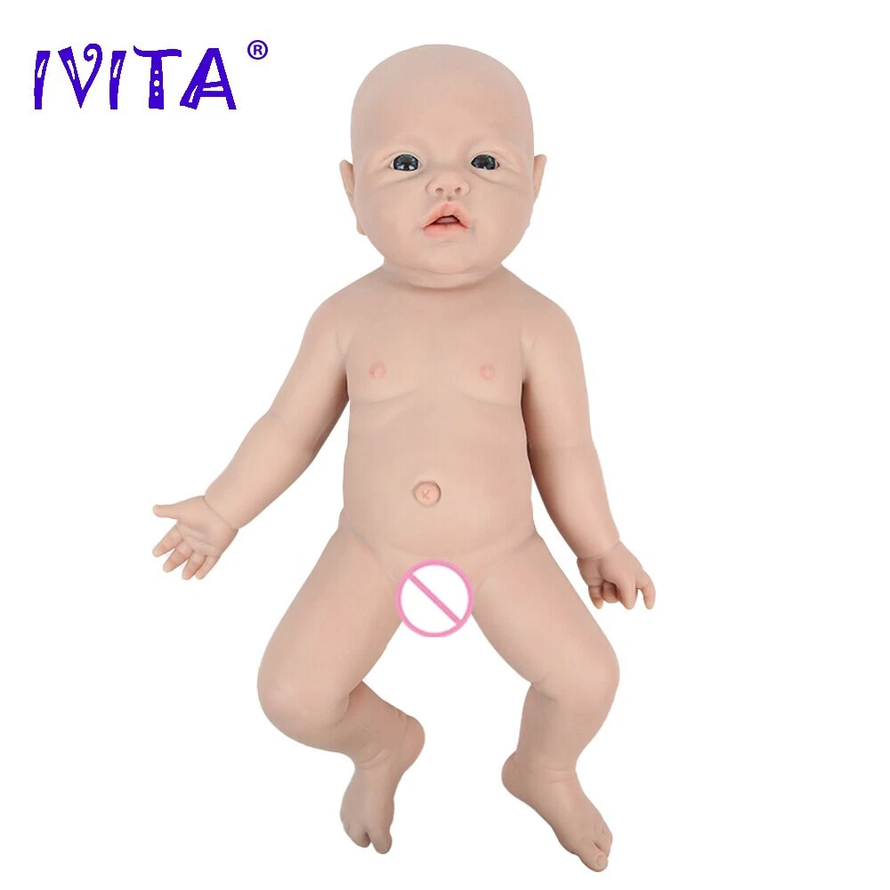 Full Body Silicone Reborn Baby Doll Unpainted Realistic Girl Doll Black Friday