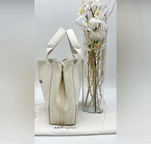 Balenciaga canvas off white cabas XS handbag - 第 8/13 張圖片