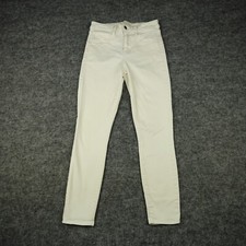 L'AGENCE Jeans Womens 26 Ivory Denim Margot Skinny Stretch Made In USA Casual-