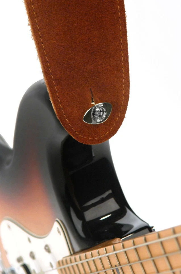 Эллиптический гитарный ремень D'Addario PWEEP202, кнопка на конце, хром пара - Изображение 2 из 4