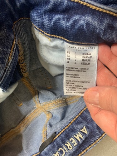 American Eagle Women’s Size 2 Regular Next Level Stretch Hi-Rise Jeggings - Picture 6 of 12