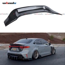 FOR 20-24 COROLLA SEDAN 4DR HIGHKICK JDM R STYLE CARBON REAR TRUNK SPOILER WING