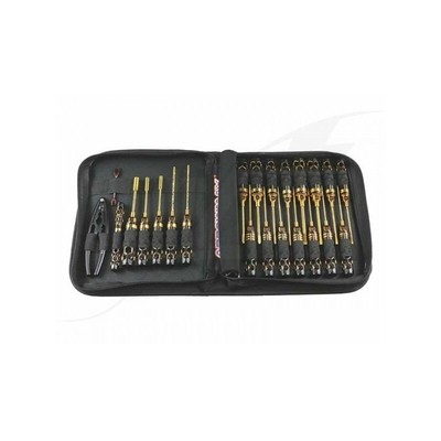 [FR] Arrowmax Toolset (23Pcs) With Tools Bag (Honeycomb Tools Black Golden) - AM